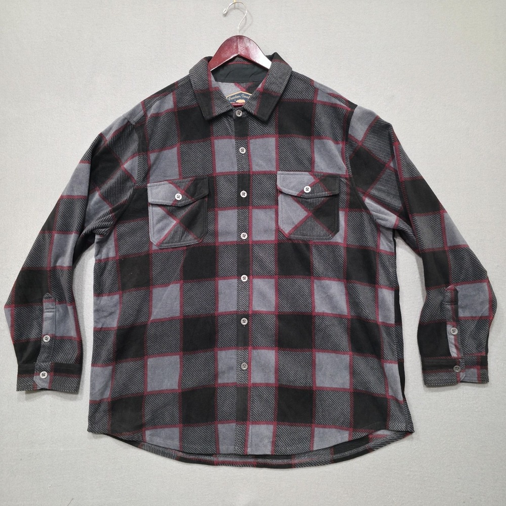 Freedom Foundry Men's Long Sleeve Heavy‎ Flannel Shirt/Jacket Size Large